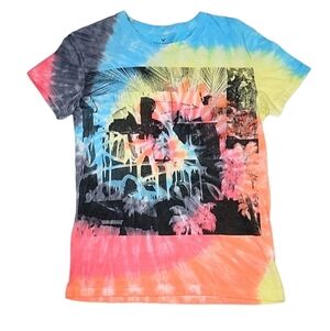 AE Super Soft Men's Tie-Dye Graphic T-Shirt Abstract Designs, Size X-Small